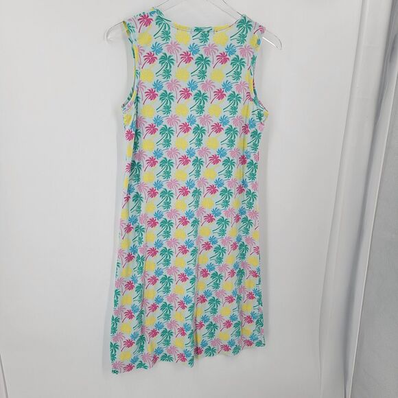 5 More Minutes Night Gown Womens Small Palm Tree Print Soft Tank Sleep Dress - Picture 6 of 10